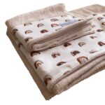 Grandes Suenos Σετ πετσέτες Μπάνιου Bamboo Boho Rainbows - Natural 75x100cm - Image 2