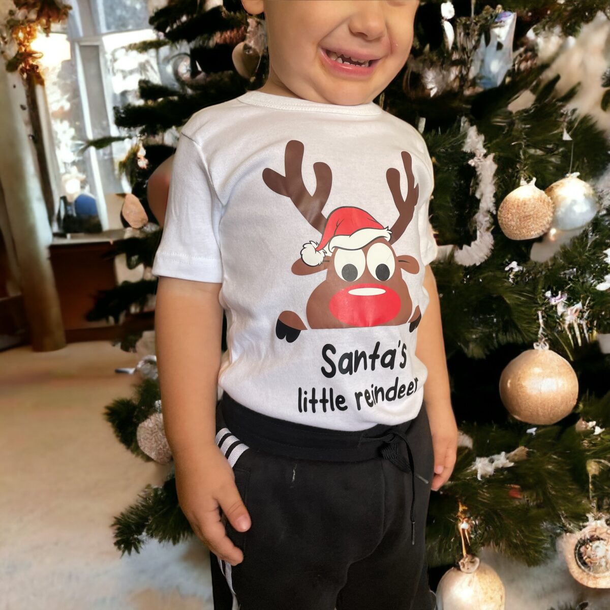 Grandes Suenos - Χριστουγεννιάτικο Φανελάκι Christmas Family Photo (Kids) - Image 2