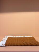 Grandes Suenos βαμβακερή πλεκτή κουβέρτα Rainbows - Κανελί 75x100cm - Image 4