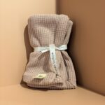 Grandes Suenos βαμβακερή πλεκτή κουβέρτα Dusty Pink 75x100cm