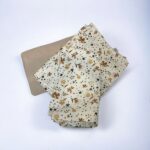 Grandes Suenos σετ σεντόνια κούνιας Camel Flowers - Beige 70x140 cm