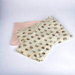 Grandes Suenos σετ σεντόνια κούνιας Rainbows - Baby Pink 70x140 cm - Image 2