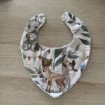 Grandes Suenos - Βαμβακερή Σαλιάρα Beige Animals