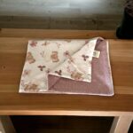 Grandes Suenos βαμβακερή πικέ πλεκτή κουβέρτα Elephantines - Dusty Pink 75x100cm