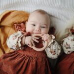 Mushie Teether Μασιτικό Σιλικόνης - Cat - Blush - Image 2