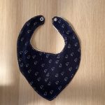 Grandes Suenos - Βαμβακερή Σαλιάρα Baby Footprints (muslin)