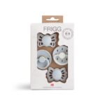 FRIGG ​​Baby's First pacifier​ 4-pack - Moonlight Sailing - Powder Blue 0-6 months