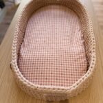 Grandes Suenos σεντόνι καλαθούνας Καρό Καρδιές 40x80cm