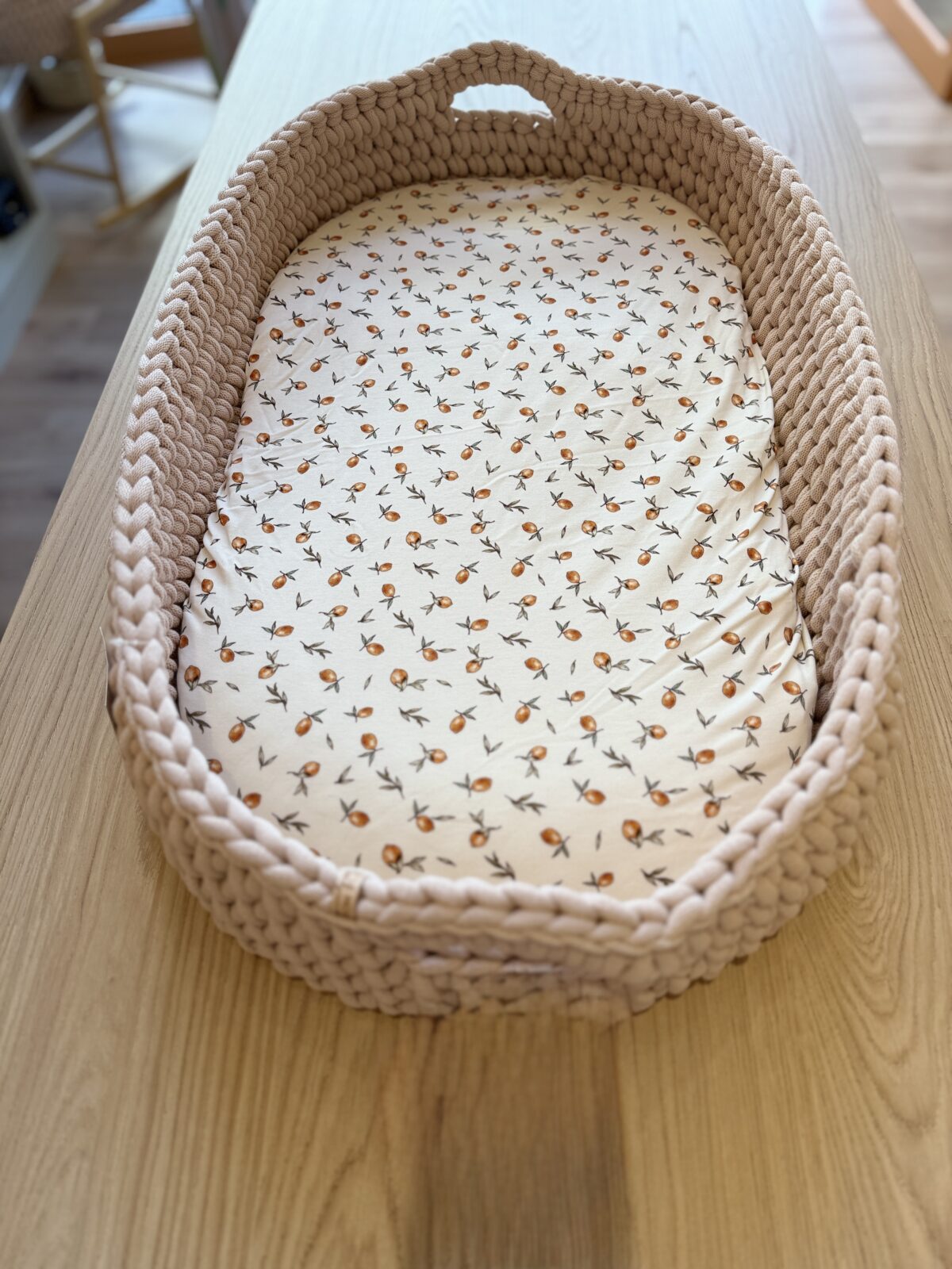 Grandes Suenos σεντόνι καλαθούνας Rustic Lemons 40x80cm - Image 1