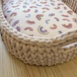 Grandes Suenos σεντόνι λίκνου Pink Rainbows 50x90cm