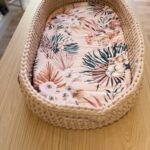 Grandes Suenos σεντόνι καλαθούνας Carmel Flowers 40x80cm