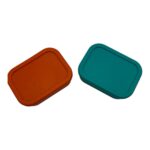 Peck ‘n Dodo'sLand: Pack Bento Box – Φαγητοδοχείο Σιλικόνης με 3 Χωρίσματα – Confetti-800ml Vivid Orange - Image 3