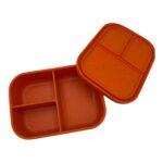 Peck ‘n Dodo'sLand: Pack Bento Box – Φαγητοδοχείο Σιλικόνης με 3 Χωρίσματα – Confetti-800ml Vivid Orange