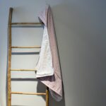 Grandes Suenos Μπουρνούζι Κάπα Bamboo Καρό Καρδιές 85x85cm