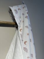 Grandes Suenos Μπουρνούζι Κάπα Bamboo Rainbows White 85x85cm - Image 2