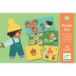 Djeco 12 Παζλ με 2 κομμάτια 'Μαθαίνω να μετρώ' - Image 2