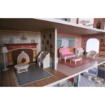 A-Play: Ξύλινο κουκλόσπιτο με 3 ορόφους και 28 αξεσουάρ - Image 7