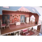 A-Play: Ξύλινο κουκλόσπιτο με 3 ορόφους και 28 αξεσουάρ - Image 8