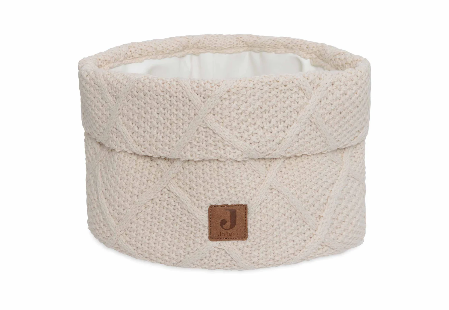 580-001-68038_1_20240611T Jollein – Καλαθάκι Οργάνωσης - Check Knit Oatmeal - Image 1