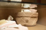 Jollein – Καλαθάκι Οργάνωσης - Check Knit Biscuit - Image 2