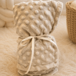 Grandes Suenos Χειμερινή Κουβέρτα Minky simple - Beige 75x100cm