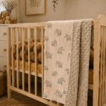 Grandes Suenos Χειμερινή Κουβέρτα Minky simple - Ελέφαντες 75x100cm