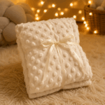 Grandes Suenos Χειμερινή Κουβέρτα Minky simple - Pure White 75x100cm