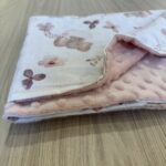 Grandes Suenos Χειμερινή Κουβέρτα Minky simple - Ελεφαντάκια Ροζ 75x100cm - Image 2