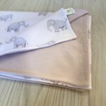 Grandes Suenos βαμβακερή πικέ πλεκτή κουβέρτα Ελέφαντες 75x100cm - Image 4