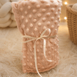 Grandes Suenos Χειμερινή Κουβέρτα Minky simple - Baby Pink 75x100cm