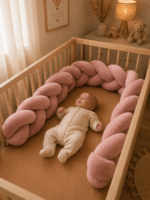 Grandes Suenos Πλεξούδα τριπλής πλέξης μήκους 2m Dusty Pink