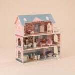 A-Play: Ξύλινο κουκλόσπιτο με 3 ορόφους και 28 αξεσουάρ - Image 2