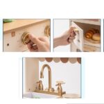 MySunshine: Ξύλινη παιδική κουζίνα με κατσαρολικά Cream - Image 7