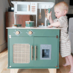 MySunshine: Ξύλινη παιδική κουζίνα με κατσαρολικά Green - Image 6