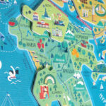 Svoora χάρτης με μαγνητικό παζλ "Ταξιδεύοντας στην Ελλάδα" - Image 5