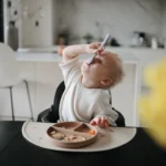 Mushie Silicone Feeding Spoons Κουτάλια Φαγητού 2-Pack - Stone/Cloudy Mauve - Image 2