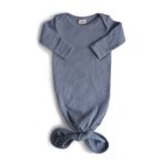 Mushie Ribbed Knotted Baby Gown Ολόσωμο Φορμάκι - Tradewinds
