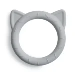 Mushie Teether Μασιτικό Σιλικόνης - Cat - Stone