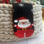 Grandes Suenos - Χριστουγεννιάτικες Παιδικές Κάλτσες Μαύρες Άη Βασίλης