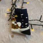 Grandes Suenos - Χριστουγεννιάτικες Παιδικές Κάλτσες Μπλε Ελαφάκι