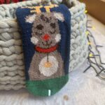 Grandes Suenos - Χριστουγεννιάτικες Παιδικές Κάλτσες Μπλε Ταρανδάκι