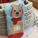 Grandes Suenos - Χριστουγεννιάτικες Παιδικές Κάλτσες Γαλάζιο Αρκουδάκι