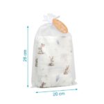 Kiokids Μουσελίνα Bamboo Lavender Bunny 120x120cm - Image 3