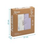 Kiokids Μουσελίνα Bamboo Lavender Bunny 120x120cm. - Image 5