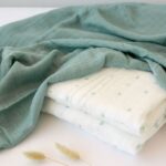 Kiokids Μουσελίνα Bamboo Petit Mint 120x120cm - Image 2