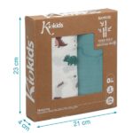 Kiokids Μουσελίνα Bamboo Dinos 120x120cm. 2τμχ. - Image 3