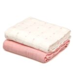 Kiokids Μουσελίνα Bamboo Petit Pink 120x120cm. 2τμχ. - Image 3