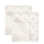 Bimbidreams Πάνες Αγκαλιάς Μουσελίνα Stars Blue 60x60εκ. Σετ 2τμχ