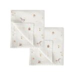 Bimbidreams Πάνες Αγκαλιάς Μουσελίνα Farm Σετ 2τμχ 60x60cm.