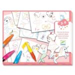 Djeco Ζωγραφική - κολάζ σύνθεσης εικόνας με κηρομπογιές Κόσμος των κοριτσιών